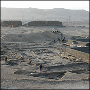 Complejo funerario del rey Aha en Abydos. Copyright: IFA,NYU