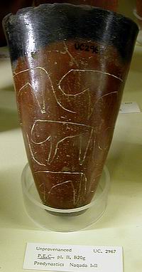 Cerámica predinástica, Nagada I-II (Museo Petrie UC 2967)